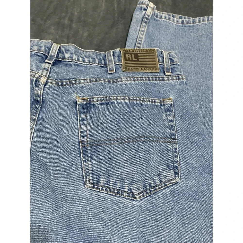 Polo Jeans Co Ralph Lauren Mens Jeans Blue 40x34 Relaxed Fit High Rise Denim